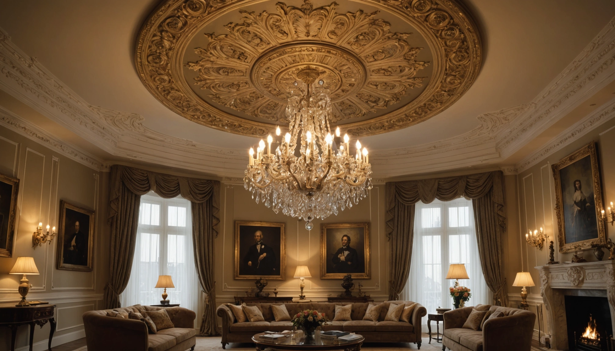 rosace plafond luminaire