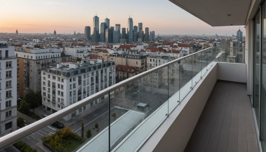 windschutz aus plexiglas für balkon