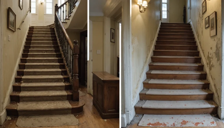 treppe renovieren vorher nachher