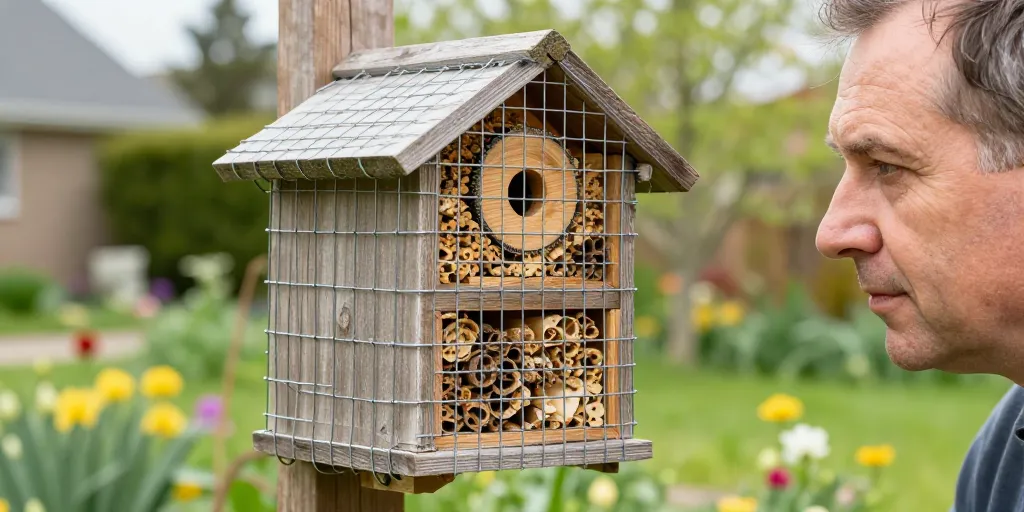 Welches gitter für insektenhotel